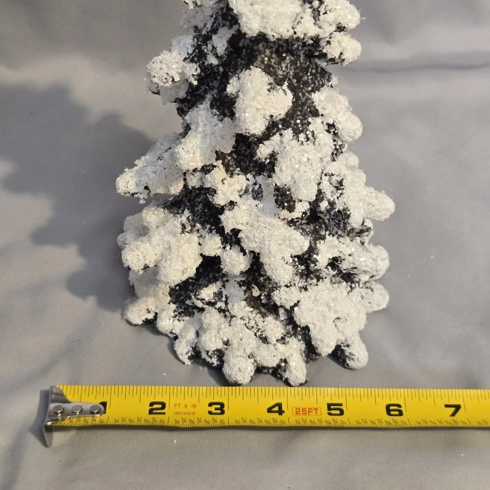 LivingQuarters Bon-Ton Snow Covered Christmas Tree Glitter 10